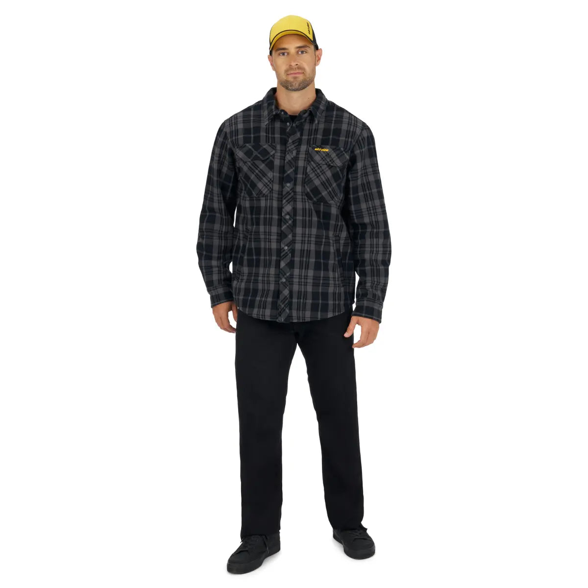 Ski-Doo Men's Plaid Bonded Overshirt
