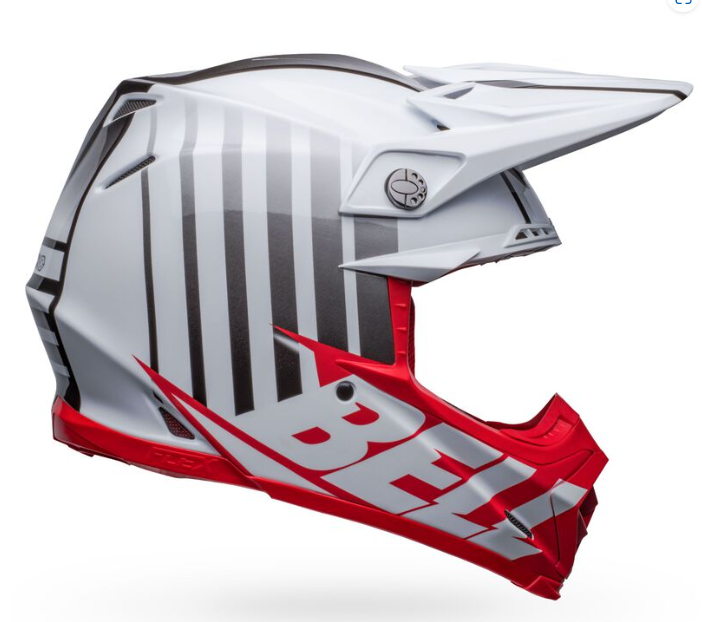 Bell Moto-9S Flex Sprint Matte/Gloss White/Red - XL
