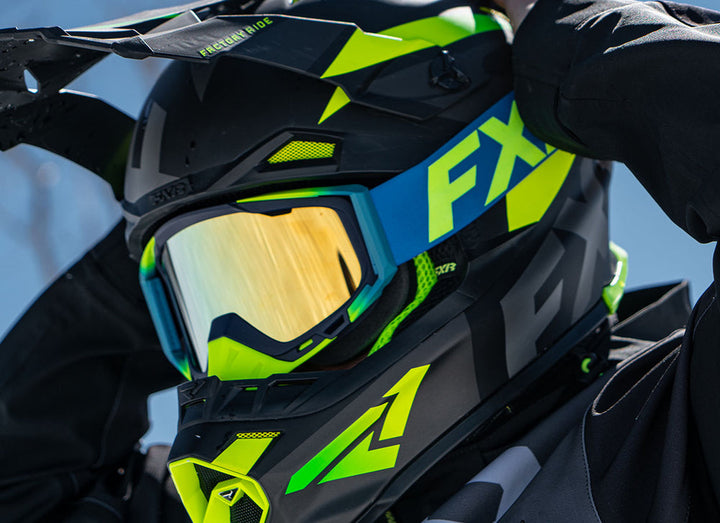 FXR Snowmobile Goggles, Gloves, & Boots