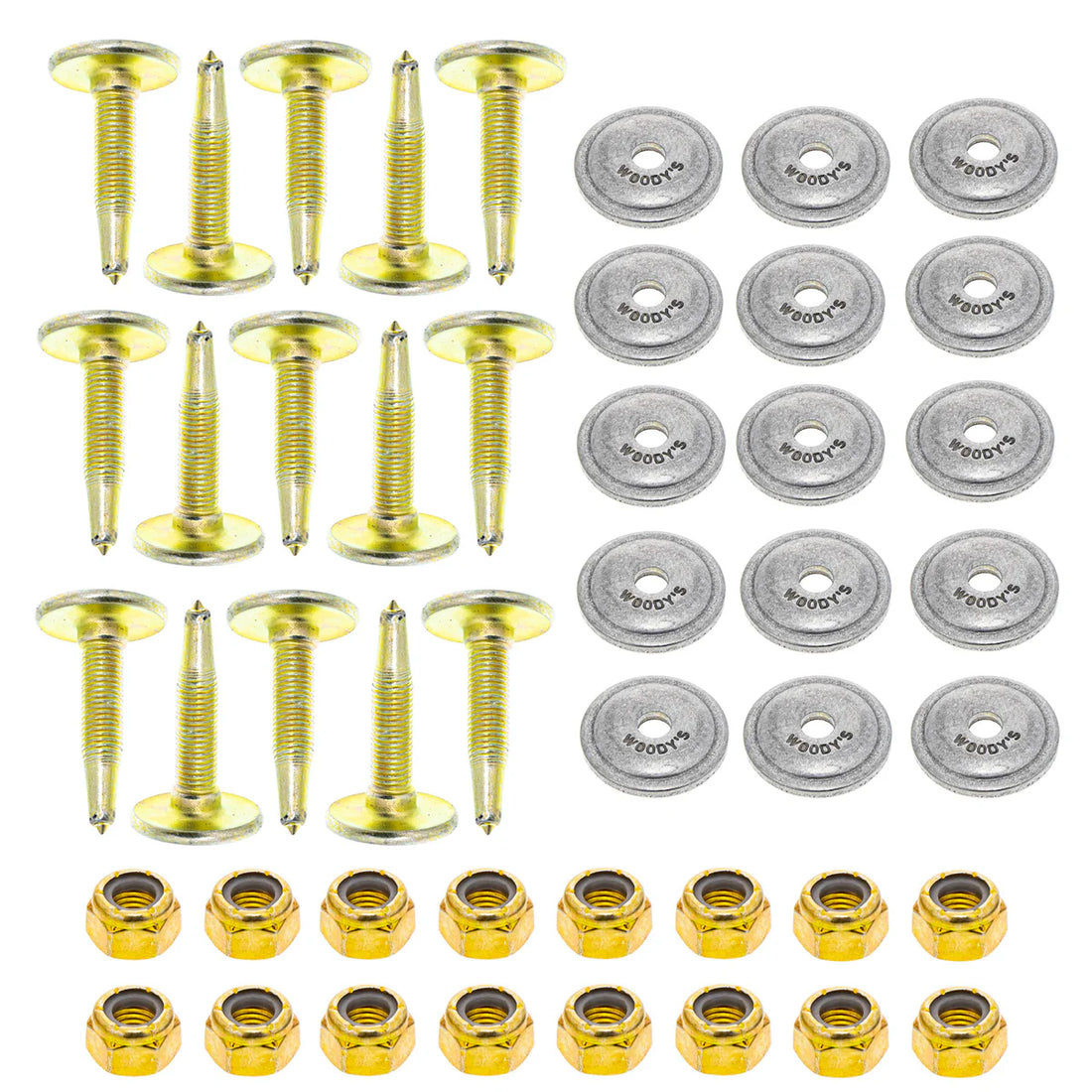 Ski-Doo Woodys Gold Digger Studs Support Plate 5 16 1.325" 96 Pack