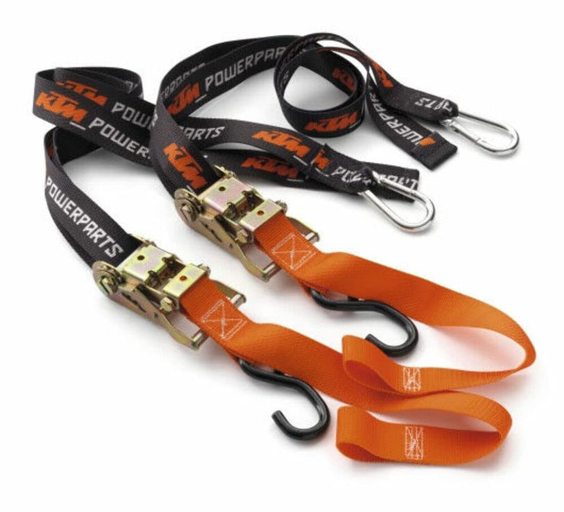 KTM Soft Tie Downs with Ratchet Clip Hooks